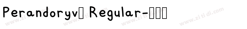 Perandoryv2 Regular字体转换